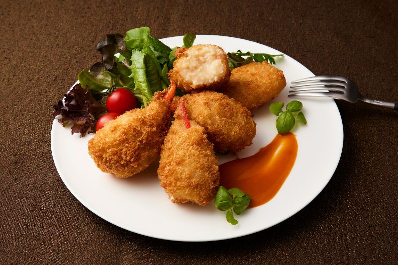 カニとロブスターのクリームコロッケ