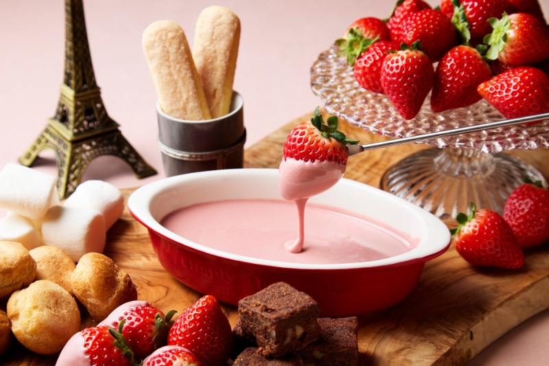 ルビーチョコレートフォンデュ