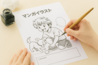 夏休みの自由課題にも最適！</br>「マンガ家体験（ペン入れ）」ワークショップ開催